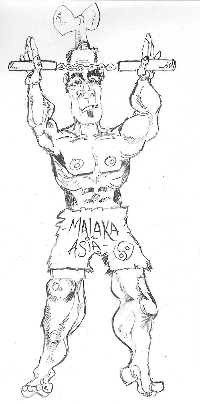 comic figur malaka entwurf 2